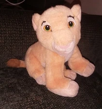Vintage Mattel Disney 1993 Lion King baby simba & nala Plush 8" Stuffed Animal 