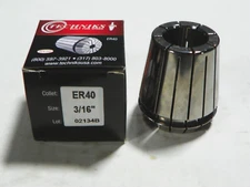 TECHNIKS ER40 PRECISION COLLET 3/16" .187" .0002" T.I.R.     (04240-3/16)