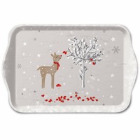 Tablett, Tray Sniffing Deer 13X21Cm Ambiente | Hirsch, Reh, Weihnachten