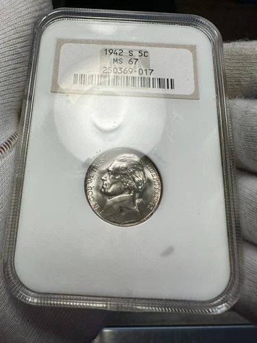 1942-S Jefferson Nickel NGC MS67 Fatty