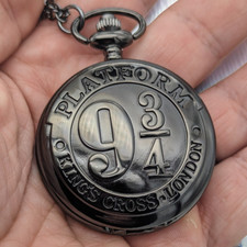 Harry Potter Pocket Watch NEW Gift Platform 9  King's Cross Hogwarts Express