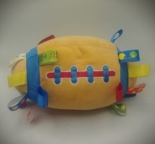 Plush Football Mary Meyer Baby Taggies Touchdown BABY Chime Rattle 10" Soft Toy