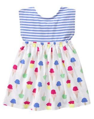 NWT Gymboree Ice Cream Dress Mix N Match Dress 12 18M 3T