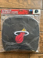 NBA Miami Heat Head Rest Cover Set of 2 Embroidered Team Logo ProMark