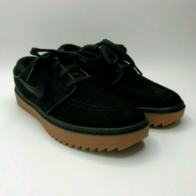 NEW NIke Janoski G 'Black Gum' Suede Golf Shoes Men's Size 7