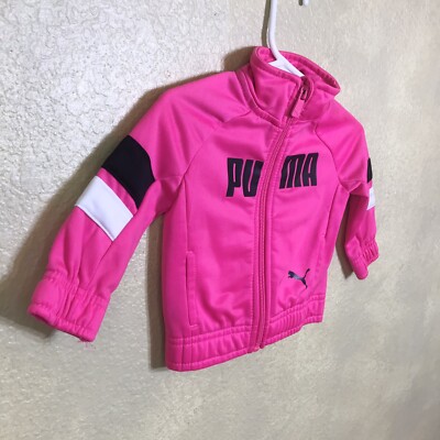 Puma Puma Outfit Baby PUMA Baby Girl Florescent Hot Pink Puma Babies Infant  Jacket 3-6