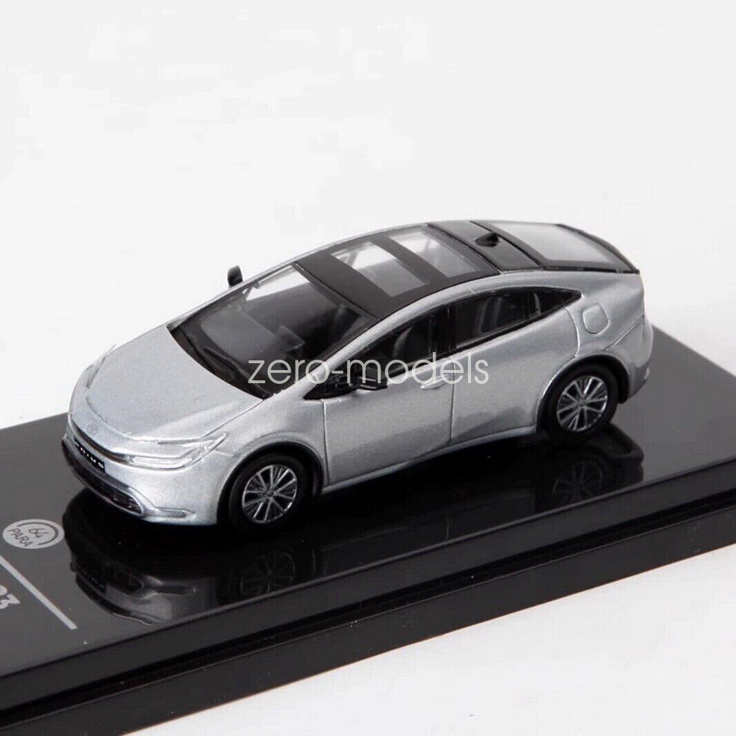 1/64 トヨタ プリウス TOYOTA PRIUS 限定品 PARA 1/64 Scale Toyota Prius 2023 Silver Diecast Car Model