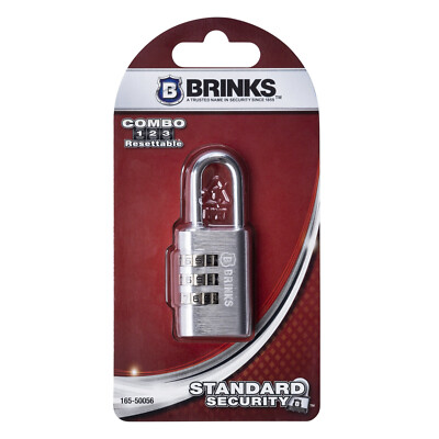 Brink's COMBO 3-DIAL COMBINATION RESETTABLE PADLOCK 30mm STANDARD