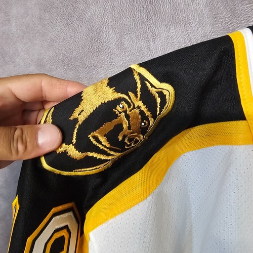 Vintage CCM Authentic NHL Boston Bruins Joe Thornton 19 White Jersey Mens M - Picture 5 of 12