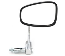 Espejo de extremo de barra plegable universal - Cromo Café Racer motocicleta - Barras de 7/8"