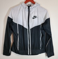 Nike Sportswear Women  s Size Small Black/White Windrunner Jacket Hoodie BlackTag