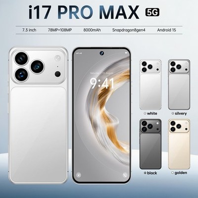 i17 Pro max Smartphone 6.8'' HD Unlocked Android 16+1TB 8000mAh 72+108MP Dual SIM