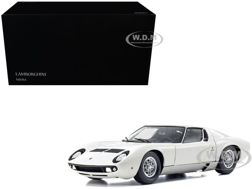 Kyosho 08314W Lamborghini - Miura P400 1968 - White Silver - 1/18