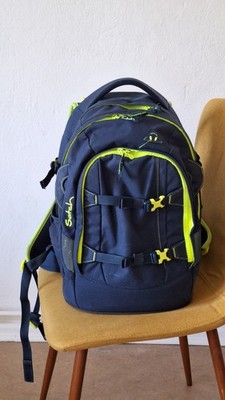 Satch Schulrucksack, Gut Gepflegt, Toxic Yellow, Frisch Gereinigt