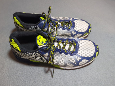 Asics GEL-Noosa Tri 9 White/ Blue Men Size 11 US T408N