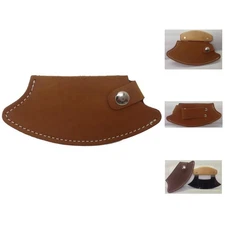 Full Tang Leather Sheath for 6-Inch Inupiat Ulu Knife - Bushcraft Essential