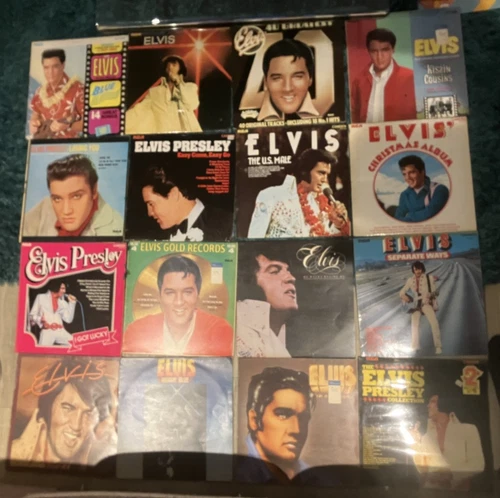 Job lot Of 16 Original Elvis Presley Vinyl LP Records - Unsorted All pictured.