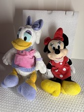 Disney Daisy Duck plush toy and Minnie Mouse plush toy Bundle