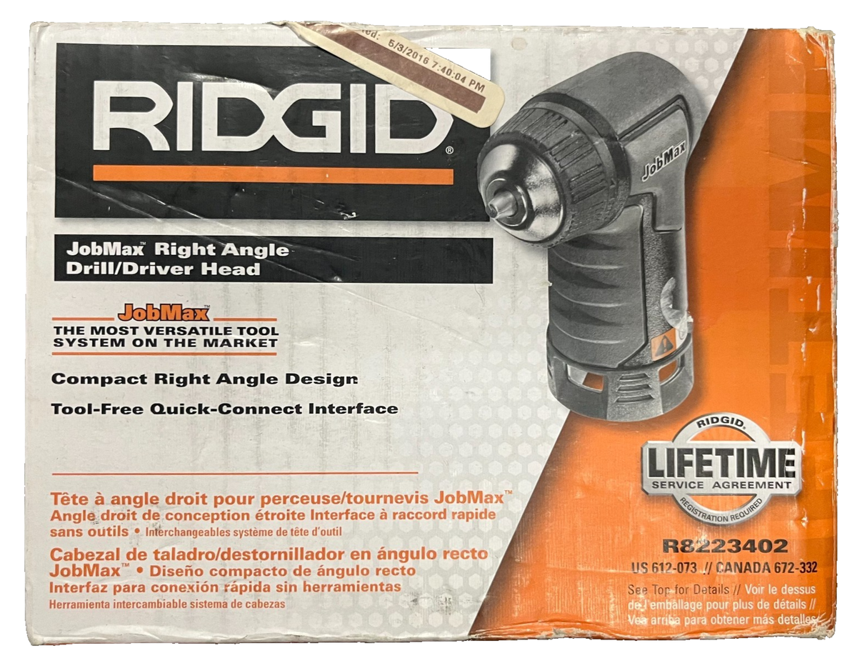 Ridgid 18v Jobmax Right Angle Impact Driver Head Ridgid Tools