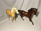 Lot Of Two Vintage Marx Johnny West Horses Flame & Thunderbolt 1966!!
