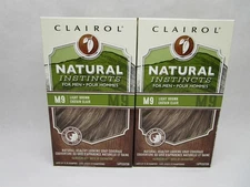 2 Pack - Clairol Natural Instincts for Men M9 Light Brown Hair Color Dye