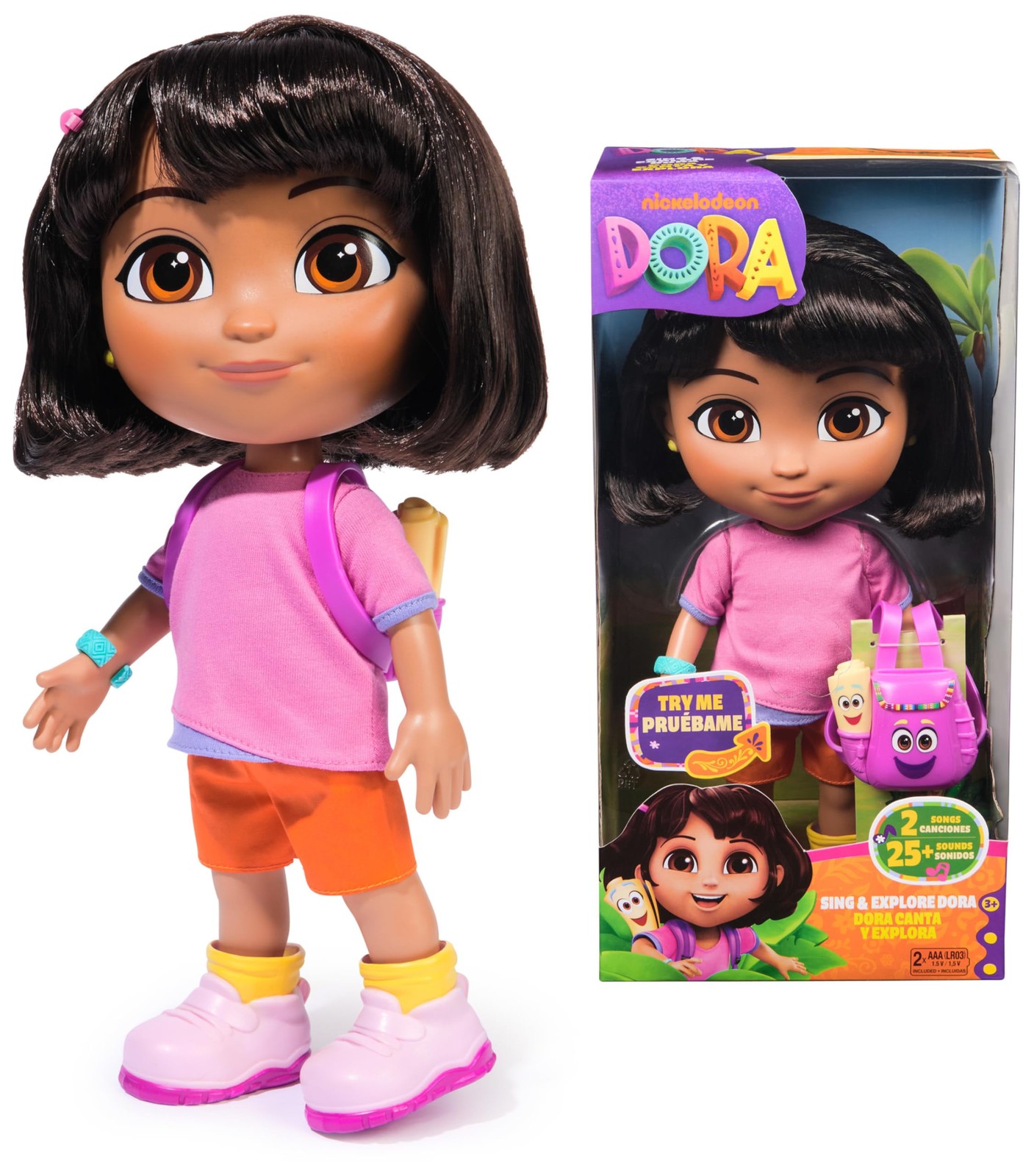 Dora, Sing - Explore Dora Doll with Music, Sound Effects, Bilingual Phrases, Dol