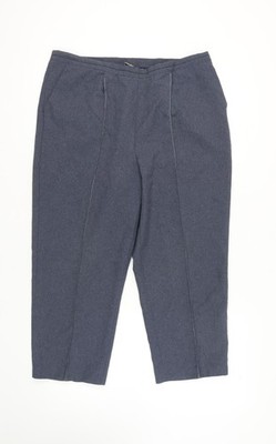 Bonmarché Damen Hose blau, Gr. 18, Polyester, top