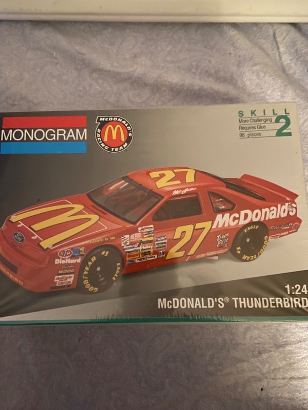 Monogram #27 McDonalds ThunderBird Hut Stricklin- 1:24 #2442 Skill 2 Sealed