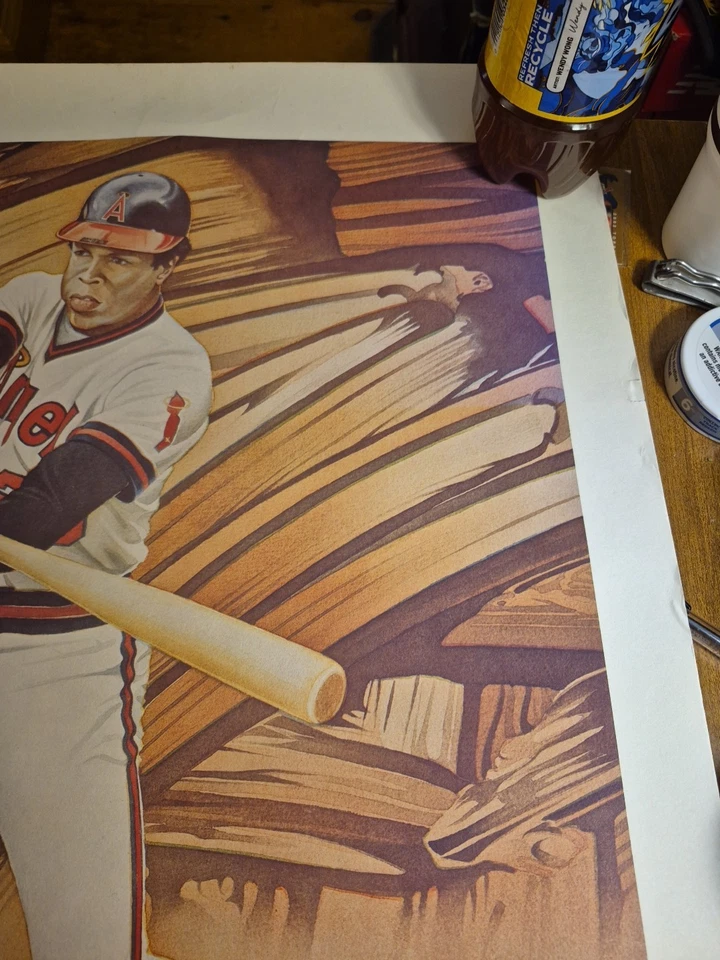 Litografía limitada Rod Carew 1979 por Mel Ramos ¡Prueba de impresoras! LEER... Foto 3 de 4