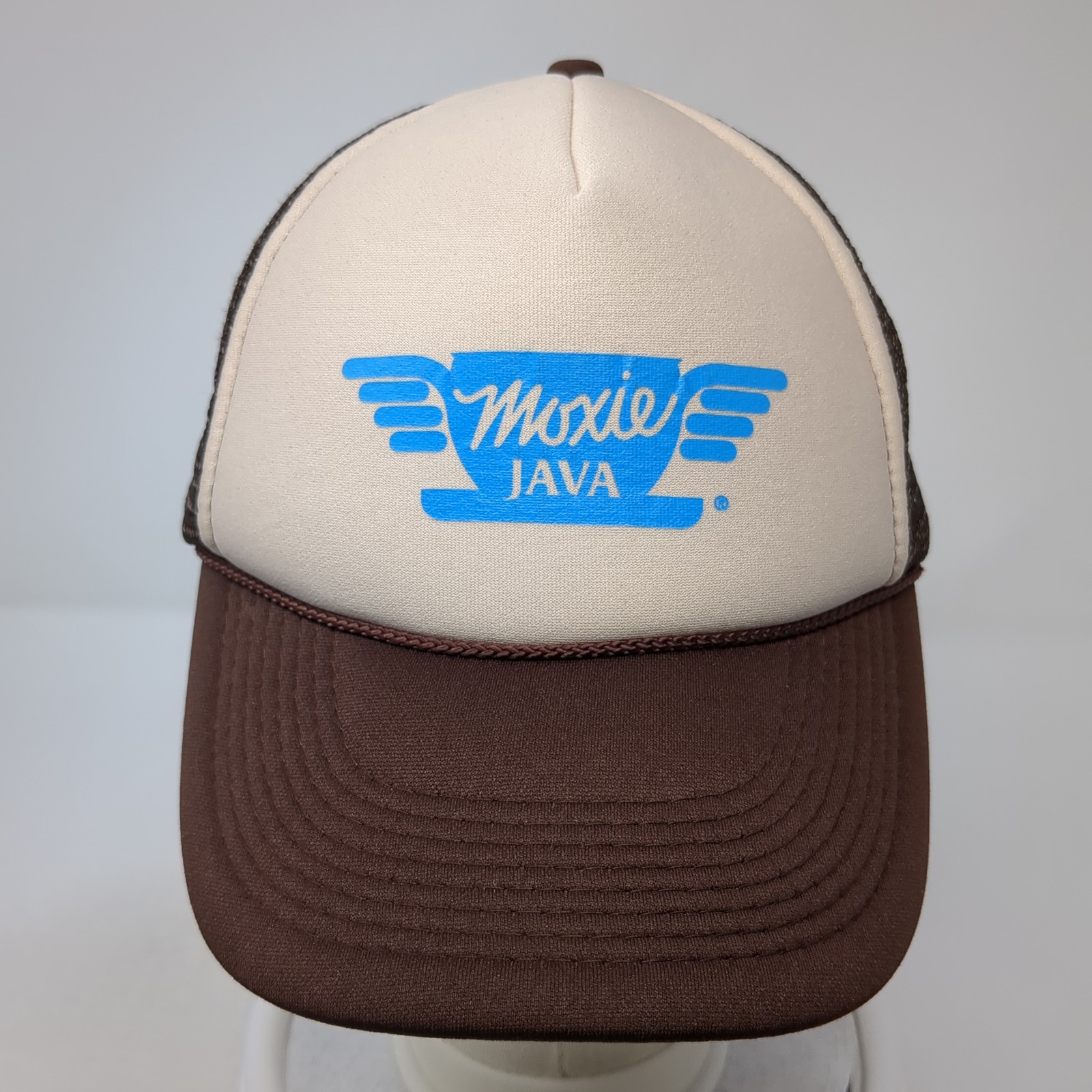 Moxie Java Snapback Trucker Cap Brown One Size Ad… - image 2