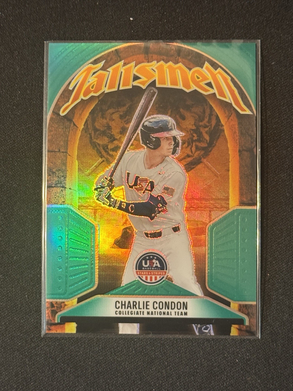 🔥Charlie Condon Talisman Green Prizm -2026 USA Stars & Stripes #23 Collegiate