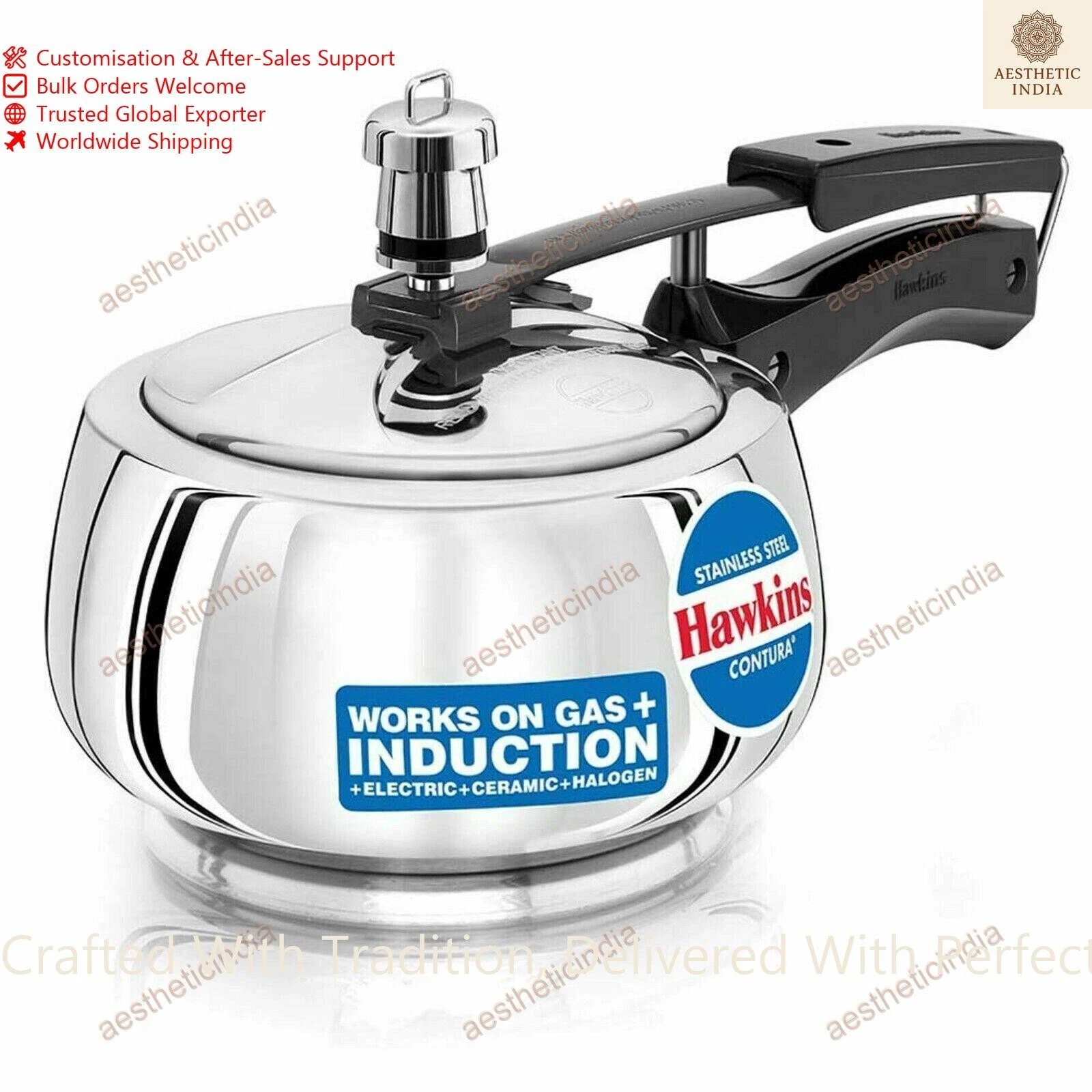 Hawkins Pressure Cooker 1.5 Litres Stainless Silver Best Gift For All Occasion