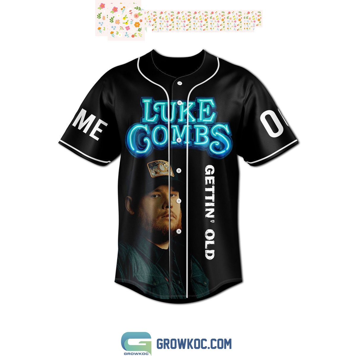 Luke Combs Getting Old You Got A Fast Car Personalized Black Design  Baseball Jer