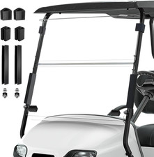 Golf Cart Windshield for EZGO TXT 2014 Models 1" 1" Strut Rail,Customize 3/16"