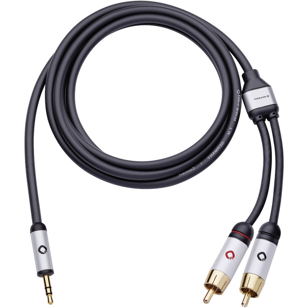 Аудиосистема Cinch Klinke Audio Anschlusskabel 2x Cinch-Stecker - 1x Klinkenstecker 35 5590₽