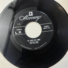 The Platters - Down The River Of Golden Dreams 45rpm 7' Vinyl Record R64