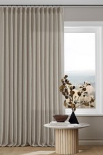 102 Inch Long Curtains Pinch Pleat Linen Curtains 2 Panels Tan Brown Burlywood