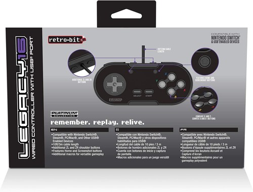 Retro-Bit Legacy16 USB Wired Controller For Steam, PC, Ma (Not Machine Spacific) - Picture 9 of 10