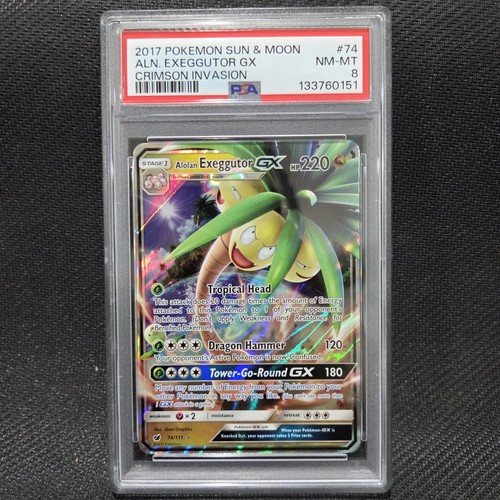 Alolan Exeggutor-GX graded PSA 8 for sale on eBay