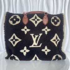 Louis Vuitton Teddy Top Handle Bag GM Black Monogram