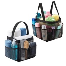 2PCS Mesh Shower Caddy Portable, Dorm Shower Caddy with Multiple Storage 8