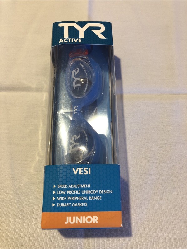 NEW TYR Swim Goggles Racer Vesi Junior Blue LGHYBJR Swimming