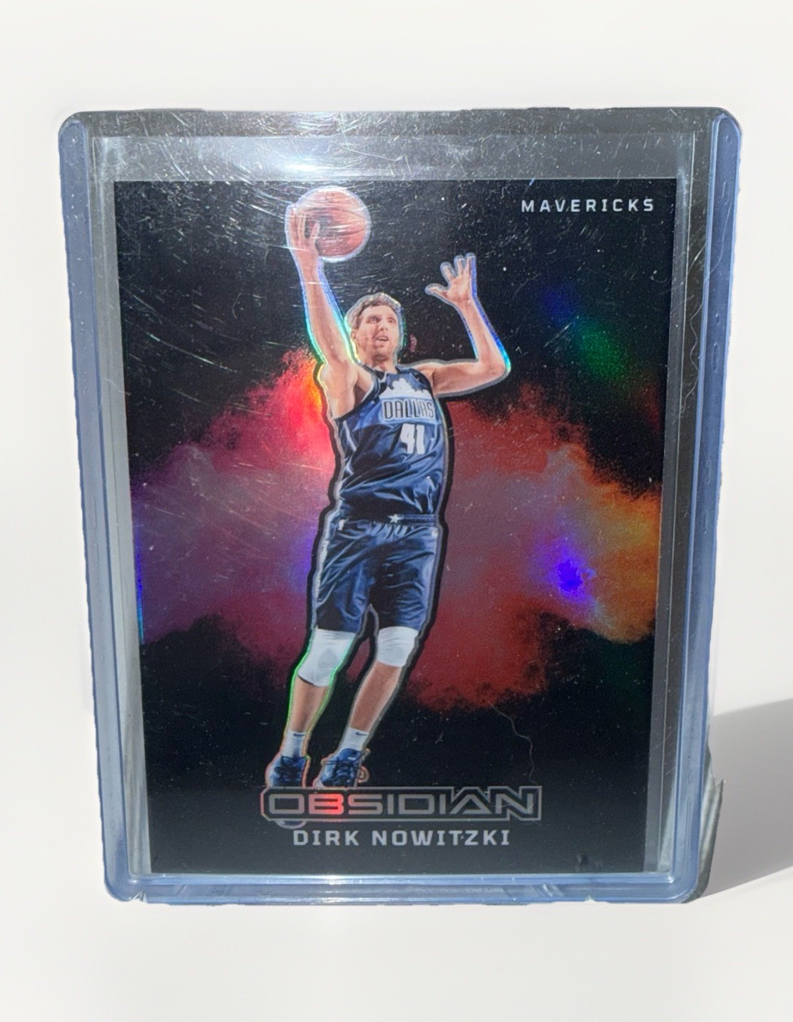 DIRK NOWITZKI 2024-25 Obsidian Black Color Blast Case Hit SSP #3 Mavericks HOF