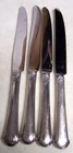 4- Towle Chippendale Sterling Silver Handle Dinner Knife No Monogram 8 3/4"