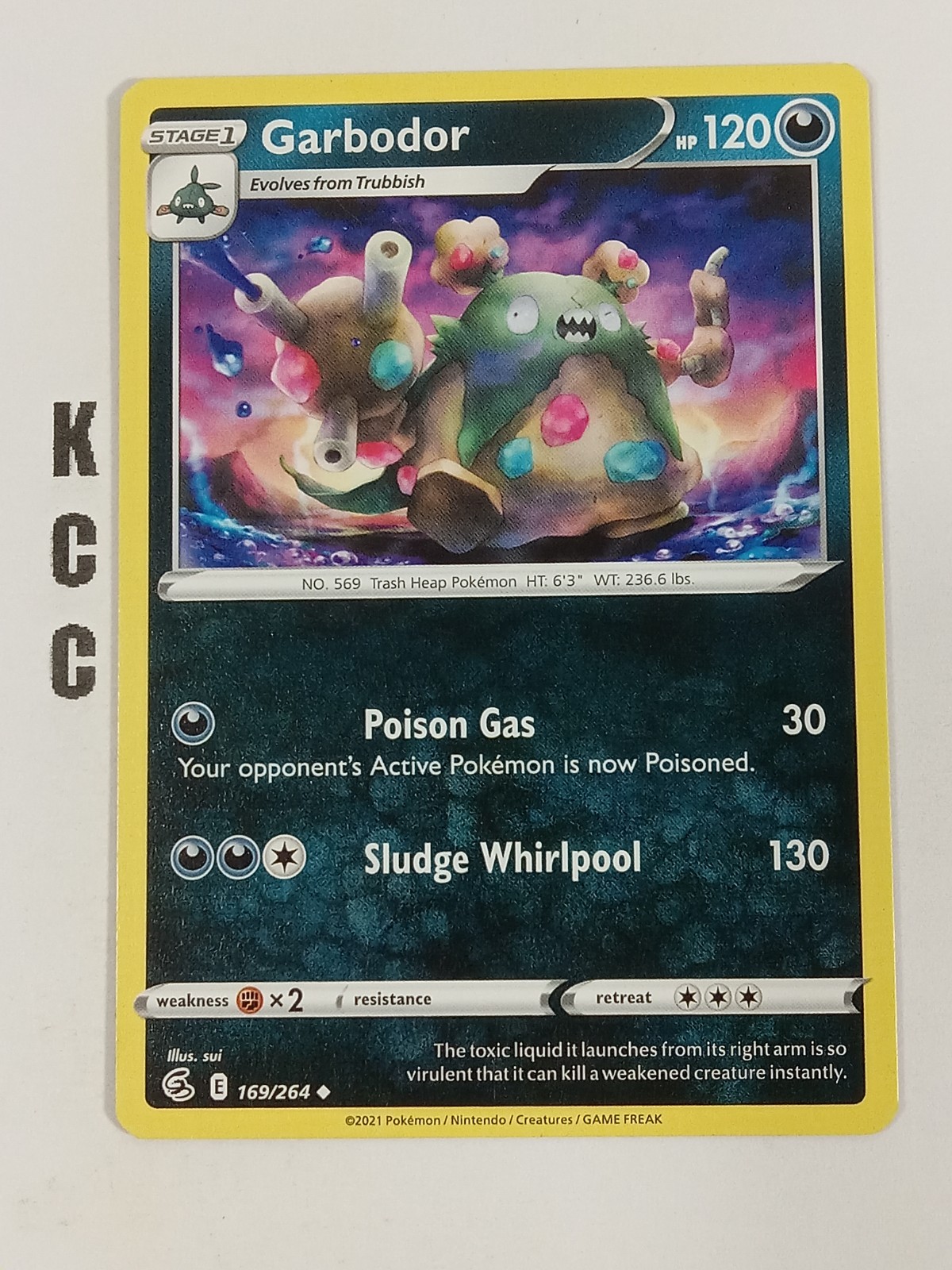 Garbodor 169/264 Regular Fusion Strike Pokemon TCG