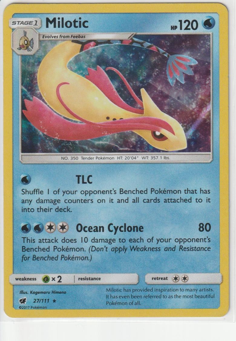 Milotic 27/111 Crimson Invasion Pokemon Moderately Played