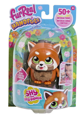 FurReal Handfuls Shy The Red Panda 3.5'' Interactive Toy Phrases & Sound Effects