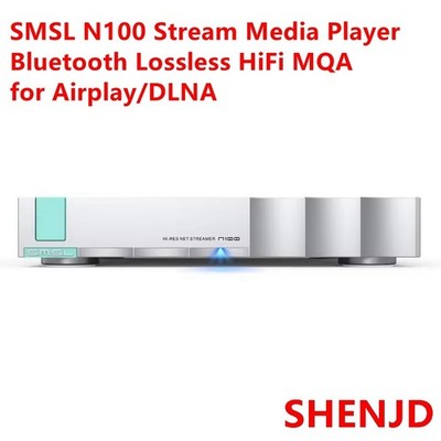 NEW SMSL N100 Stream Media Player Bluetooth Lossless HiFi MQA for Airplay/DLNA @