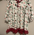 Christmas girls dress pajamas mistletoe 4T Southern Bay Smocking Company — photo 2