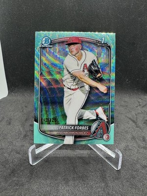 2025 Bowman Draft - Chrome Patrick Forbes #BDC-89 Aqua Wave Refractor /125 (RC)